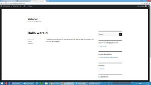 Webshop bouwen